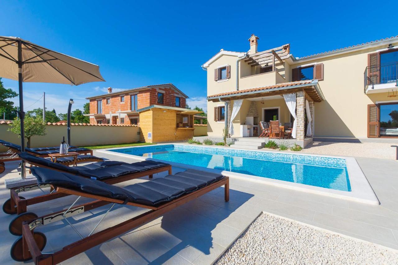 Villa David - Luxurious Secluded Villa With A Heated Pool Butkovici  Exterior photo
